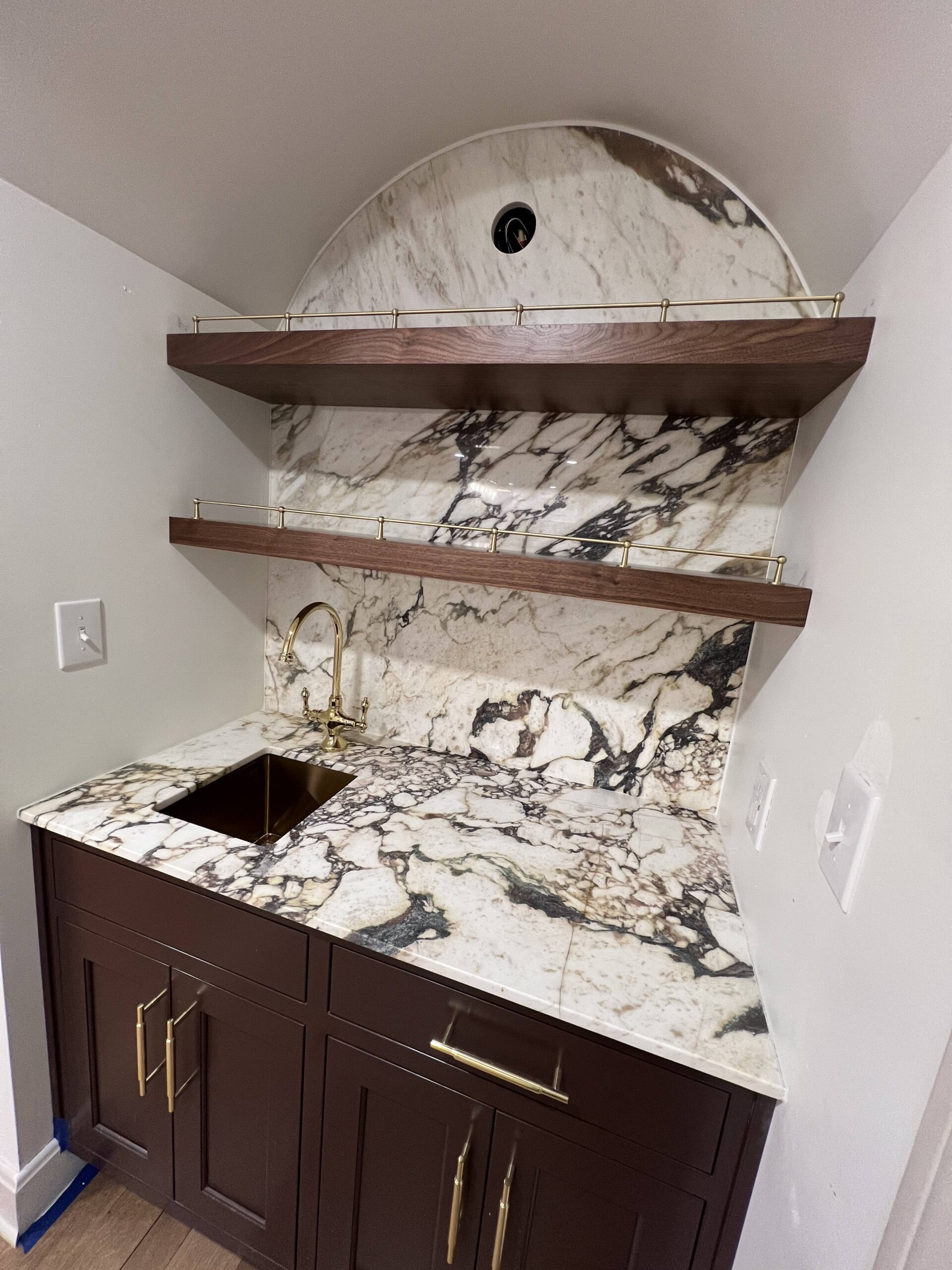 Stone wet bar