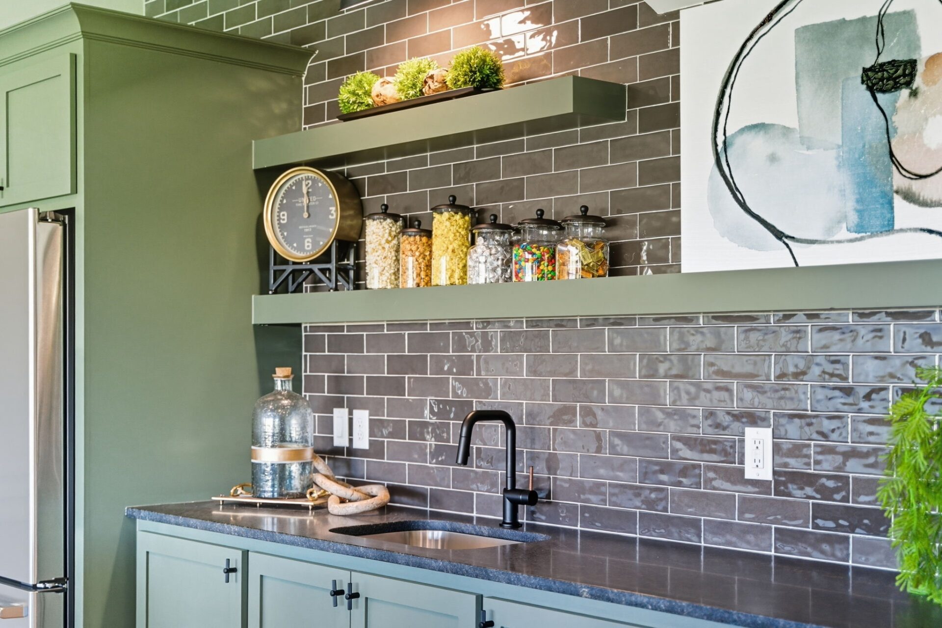 Stone wet bar